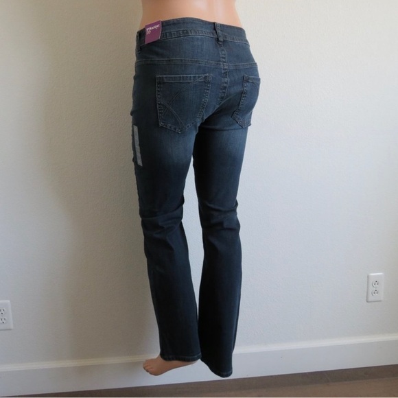 LANE BRYANT Jeans Women’s Blue Denim Straight Leg Plus Size 20 Average NWT - Picture 2 of 3